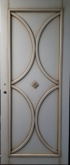 Межкомнатная дверь в профиле массив (эмаль с патиной) Саратов